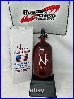 Ninja SL2 77/4500 Carbon Fiber HPA Tank with Standard Regulator Red/White