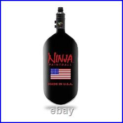 Ninja SL2 77ci 4500psi Hpa Bottle Black / USA Logo- Pro v3 Reg Extended Blackout