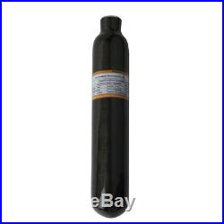 PCP 0.37L Air Tank High Pressure Cylinder M18x1.5 Carbon Fiber Black Paintball