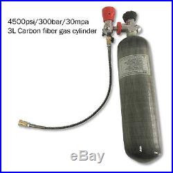 PCP 3L Carbon Fiber CE 30Mpa 4500Psi Pressure Air Tank SCBA Cylinder&Regulator
