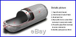 Paintball 6.8L 300Bar CE Carbon Fiber Air Tank Hunting Cylinder with Valve 2020