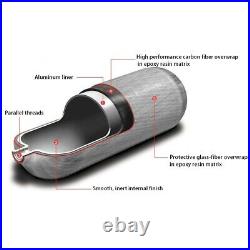 Paintball Air Gun 6.8L CE 30Mpa Carbon Fiber Tank PCP Cylinder with Valve 2021