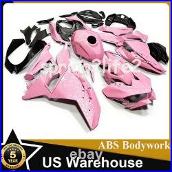 Pink Forged Carbon Fiber Fairing Kit + Tank For Kawasaki Ninja 500 2024-2026 US