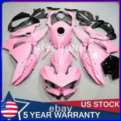 Pink Forged Carbon Fiber Fairings+Tank Cover For Kawasaki Ninja 500 2024 2025 US