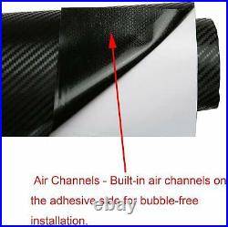 Premium 3D Carbon Fiber Matte Textured Vinyl Wrap Sticker Decal Air Bubble Free