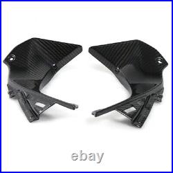 Real Carbon Fiber Air Intake Vent Cover For 2019 2023 ZX6R Gas Tank Side Cover