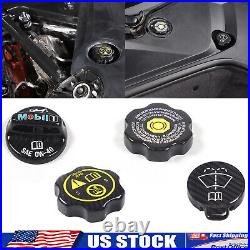 Real Carbon Fiber Engine Oil water tank Cap Cover Trim Fits Corvette C8 2020-24