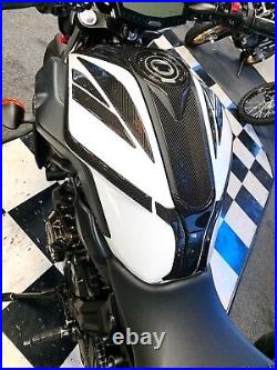 Real carbon fiber Fit Yamaha MT07 MT-07 2018 tank air cover pad Trim modd