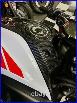 Real carbon fiber Fit Yamaha MT07 MT-07 2018 tank protector pad Trim modd kit