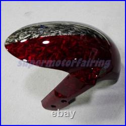 Red Black Forged Carbon Fiber Fairing Kit +Tank Fit Suzuki GSXR600/750 2008-2010