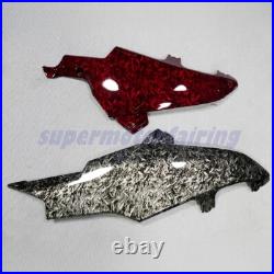 Red Black Forged Carbon Fiber Fairing Kit +Tank Fit Suzuki GSXR600/750 2008-2010