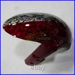 Red Black Forged Carbon Fiber Fairing Kit +Tank For Suzuki GSXR600/750 2008-2010