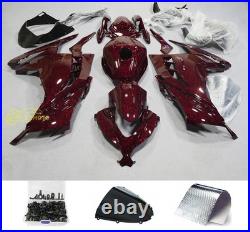Red Forged Carbon Fiber Fairing Kit &Tank +Bolt for Kawasaki Ninja 300 2013-2017