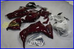 Red Forged Carbon Fiber Fairing Kit &Tank +Bolt for Kawasaki Ninja 300 2013-2017