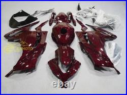 Red Forged Carbon Fiber Fairing Kit &Tank +Bolt for Kawasaki Ninja 300 2013-2017