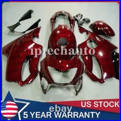 Red Forged Carbon Fiber Fairing Kit+Tank Cover For Honda CBR600F4 1999 2000 US