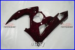 Red Forged Carbon Fiber Fairing +Tank Cover for Suzuki GSXR1000 2005-2006 Kit