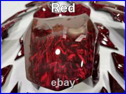 Red Forged Carbon Fiber Tank Cover For Suzuki GSXR1000 00-02/GSXR600 750 01-03