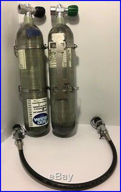 SCBA Cylinder 450BAR Volume 2.0L Carbon Fiber Hpa Tank Set Of Two Pieces