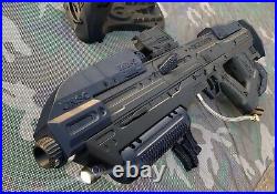 Savage Combat Halo MA40 Assault Rifle Black/Blue Tippmann A5 Paintball Marker Savage Combat Halo MA40 Assault Rifle Black/Blue Tippmann A5 Paintball Marker