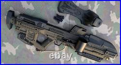 Savage Combat Halo MA40 Assault Rifle Black/Blue Tippmann A5 Paintball Marker Savage Combat Halo MA40 Assault Rifle Black/Blue Tippmann A5 Paintball Marker