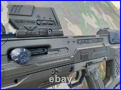 Savage Combat Halo MA40 Assault Rifle Black/Blue Tippmann A5 Paintball Marker Savage Combat Halo MA40 Assault Rifle Black/Blue Tippmann A5 Paintball Marker