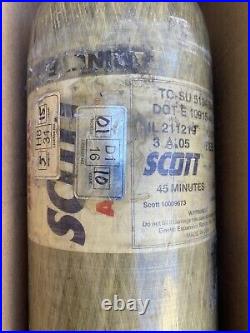 Scott 4.5 SCBA 4500psi Carbon Fiber 45 min 2 Tank Cylinders 04/05 FREE SHIPPING