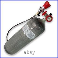 Scuba PCP Carbon Fiber Cylinder Air Tank 9L CE Cylinder Pressure 30Mpa 4500Psi