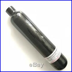 Shooting 0.5L CE 30Mpa Carbon Fiber Cylinder PCP Air Tank with Regulator Black