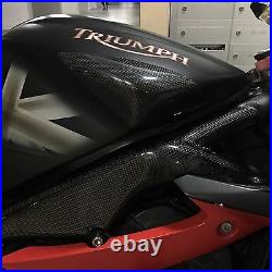TRIUMPH Daytona 675 2006-2012 Carbon Fiber Tank Sliders Protectors