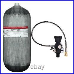 TUDIVING 4500Psi Pcp 12L Carbon Fiber Tank with Filling Regulator Valve