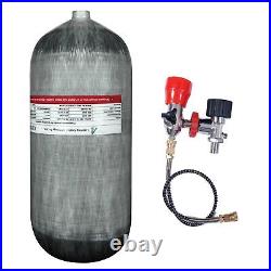 TUDIVING 4500Psi Pcp 12L Carbon Fiber Tank with Filling Regulator Valve