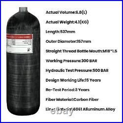 TUDIVING 4500Psi Pcp 6.8L 414Cu CE approved Carbon Fiber Tank for Air Gun