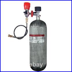 TUDIVING 4500Psi Pcp 9L 550Cu Carbon Fiber Tank with Filling Regulator Valve