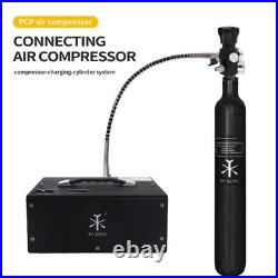 TUDIVING 4500Psi Pcp Air Tank 0.7L/42Cu in Carbon Fiber HPA Tank, Gas Cylinder