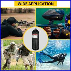TUDIVNG 414ci/4500psi Carbon Fiber Paintball Tank Scuba Tank With Valve