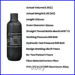 TUXING 22ci/0.36L 4500 PSI Compressed Air Matte Paintball Tank Carbon Fiber TUXING 22ci/0.36L 4500 PSI Compressed Air Matte Paintball Tank Carbon Fiber