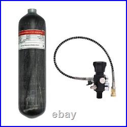 TUXING 300Bar Pcp Air Tank 3L Carbon Fiber HPA Tank with Dual Gauge regulator