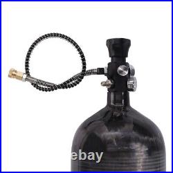 TUXING 300Bar Pcp Air Tank 3L Carbon Fiber HPA Tank with Dual Gauge regulator