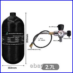 TUXING 300Bar Pcp Air Tank Carbon Fiber HPA Tank 2.7L with Filling Valve M181.5