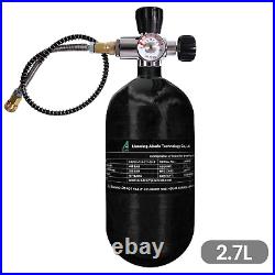 TUXING 300Bar Pcp Air Tank Carbon Fiber HPA Tank 2.7L with Filling Valve M181.5