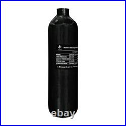 TUXING 4500PSI PCP Air Tank 1.1L Carbon Fiber HPA Tank with Dual Gauge Regulator