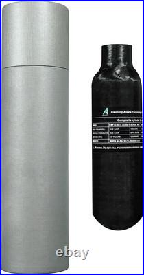 TUXING 4500Psi 13Cu in 220cc 0.22L Carbon Fiber Gas Cylinder, 0.22L, Black