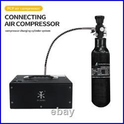 TUXING 4500Psi 13Cu in 220cc 0.22L Carbon Fiber Gas Cylinder, HPA Tank, Paint