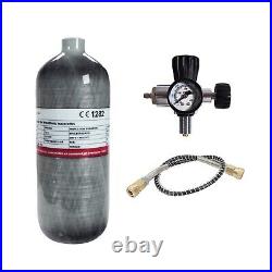 TUXING 4500Psi 2L Carbon Fiber Scuba Tank with Valve for Pcp Air Rifle M181.5