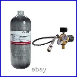 TUXING 4500Psi 2L Carbon Fiber Scuba Tank with Valve for Pcp Air Rifle M181.5