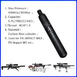 TUXING 4500Psi/300Bar 0.7L Pcp Carbon Fiber Tank, HPA Tank for Air Rifle M181.5