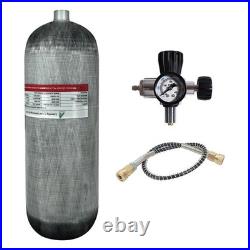 TUXING 4500Psi/300Bar Pcp Air Tank 9L Carbon Fiber HPA Tank with Luminous valve