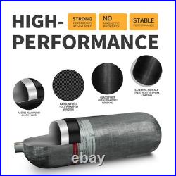 TUXING 4500Psi/300Bar Pcp Air Tank 9L Carbon Fiber HPA Tank with Luminous valve