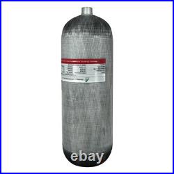 TUXING 4500Psi/300Bar Pcp Air Tank 9L Carbon Fiber HPA Tank with Luminous valve